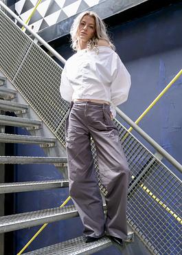 Adjustable Pleated Trousers